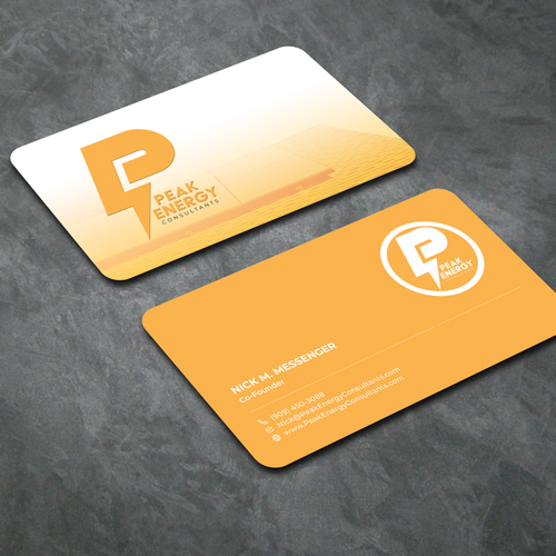 Modern Business Card Design for Electric Energy and Solar Company Design by Fytch