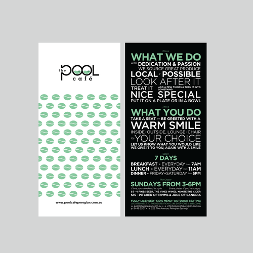 The Pool Cafe, help launch this business Diseño de tündérke