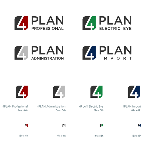 4PLAN Logo and Icons Design by lyubozar