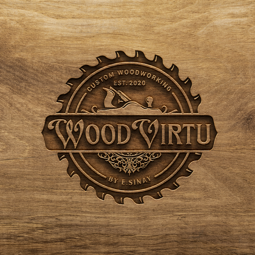 design a custom modern woodworking logo Design réalisé par >>Jelena<<