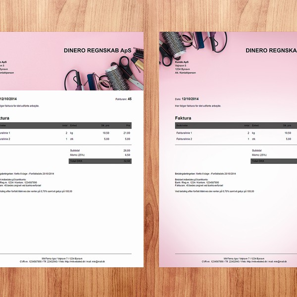 Design by Gabor Heidt titled "Invoice design"