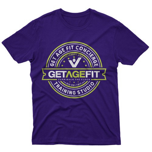 Create Bold, Dynamic Design for Get Age Fit Concierge Studio Apparel Design by -Diamond Head-