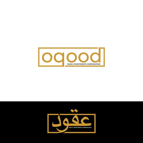 Oqood branding project - Arabic and English text version logo Design by Ideaplane Studio