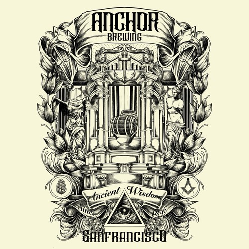 Fun project for America's oldest craft brewery, Anchor Brewing Co.! Diseño de fenkurniawan