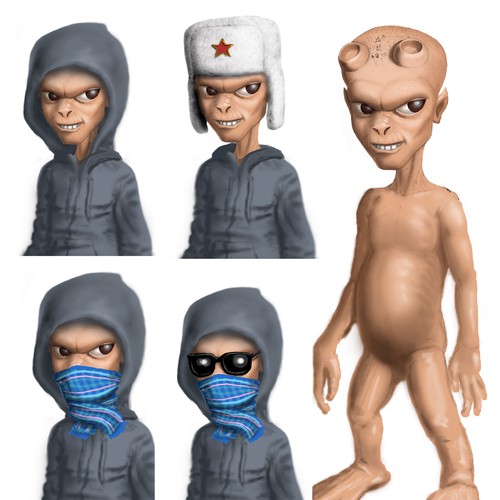 Alien main character design for a movie Design by RAHLISTIC