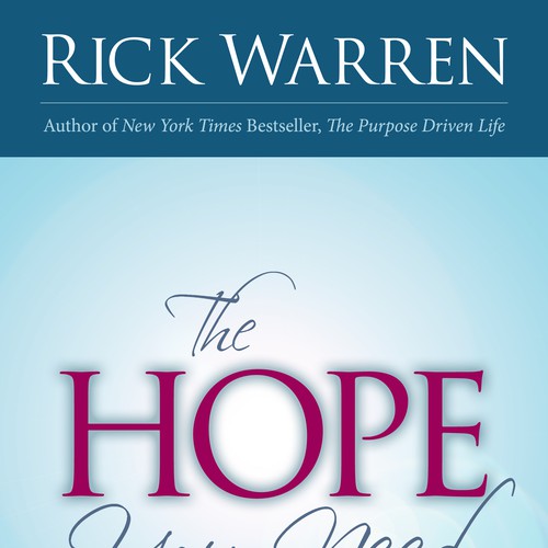 Design Rick Warren's New Book Cover Design réalisé par artiste