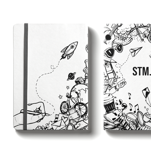 A fresh + fun cover illustration for our (famous!) premium notebooks Design by JsmithInk