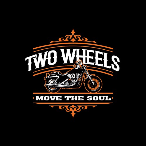Two-Wheel Rides Logo Diseño de gcsgcs