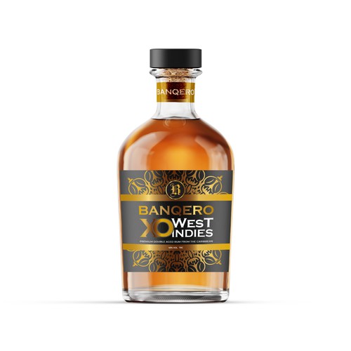 Design the labels of a whole new range of double aged RUM from the CARIBBEAN Diseño de Dimario Moretti