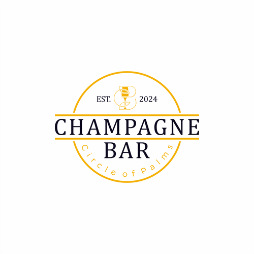 Luxury and modern Champagne Bar logo Design by ikasenyati