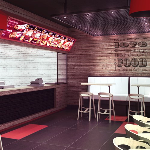 We Look For The Best Interior 3d Design For Fast Food