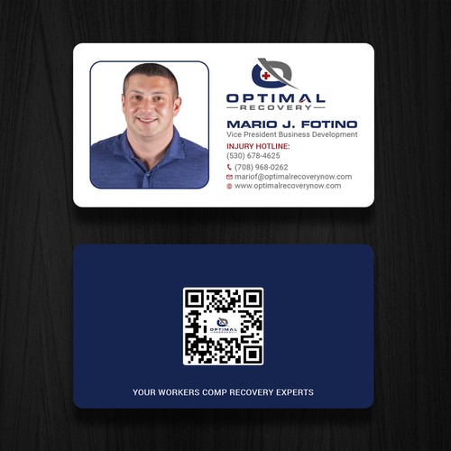 Optimal Recovery Business Card Design by RENEXIT