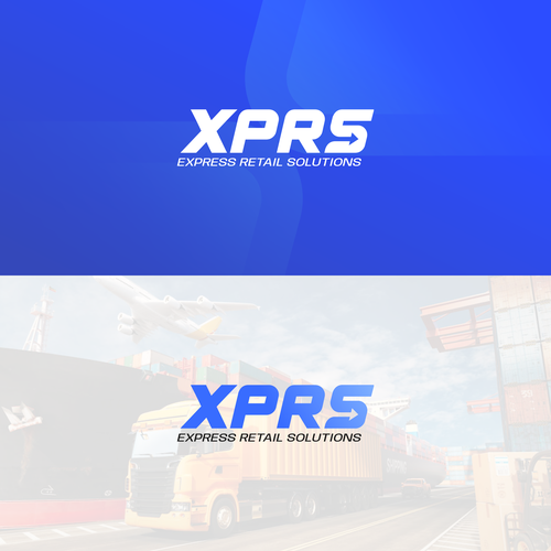 XPRS Express Retail Solutions Logo. Mass distribution company Diseño de Bayudaswara