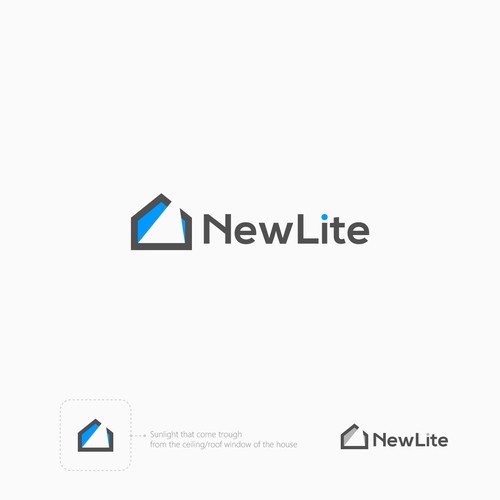 NewLite // Modern refreshing logo Design by Ditra