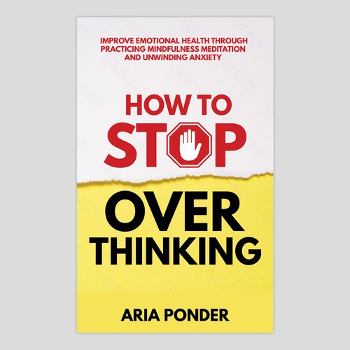 Design a Captivating Book Cover to Stop Overthinking-ontwerp door Retina99