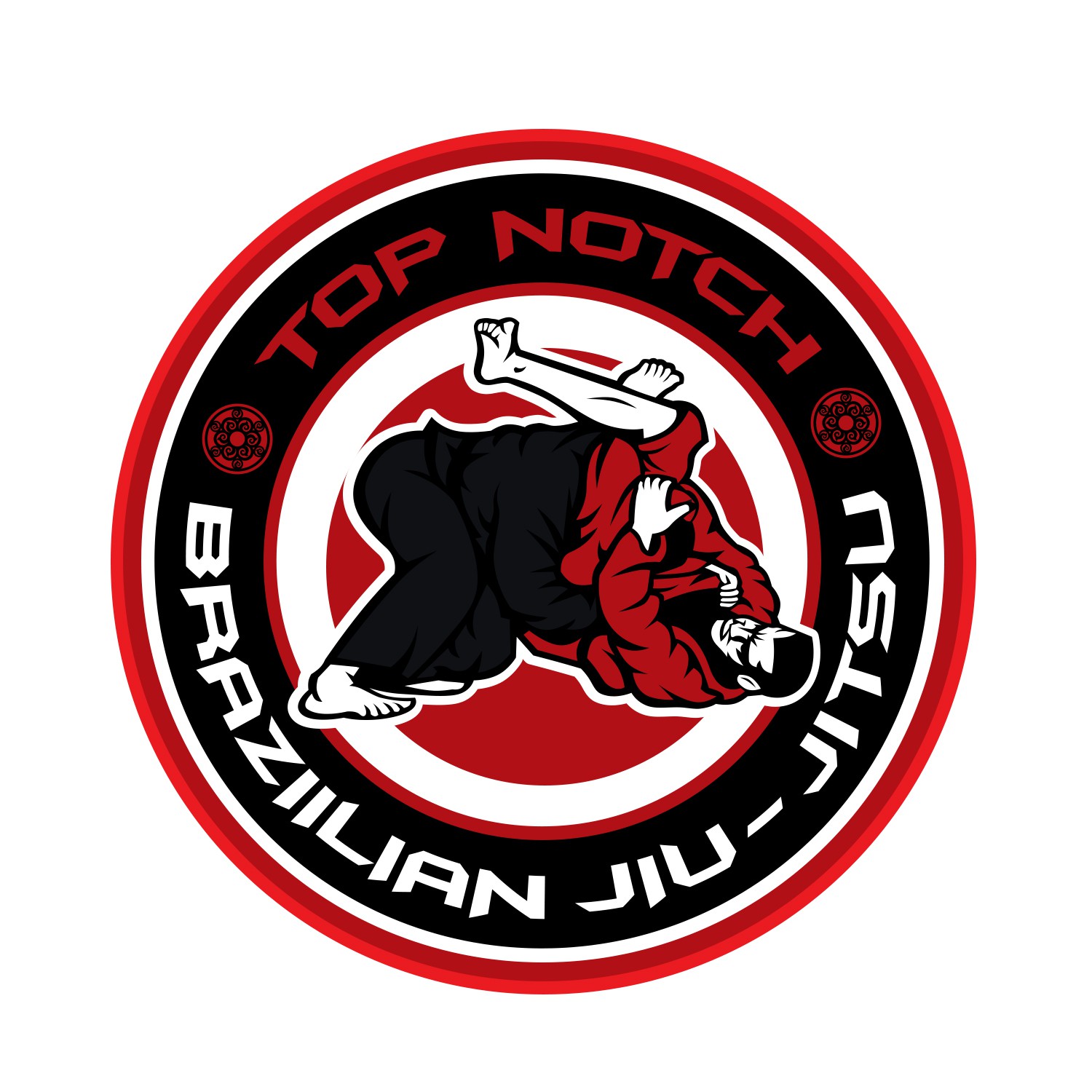 Jiu-jitsu logo with the title 'logo for Top Notch BJJ logo'