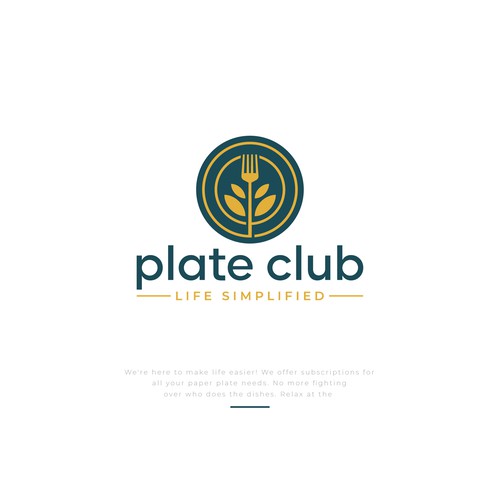 "I created the first paper plate subscription company logo!" - Your next claim to fame Design by D Better Design