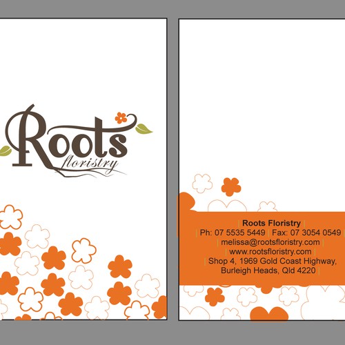 New stationery wanted for Roots Floristry Diseño de Krizzey