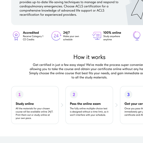 Designs | Cpr training page | Web page design contest