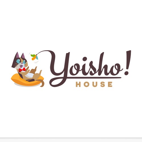 Cute, classy but playful cat logo for online toy & gift shop Design by Aries N