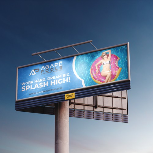 POOL AND OUTDOOR LIVING BILLBOARD DESIGN Design by Sketch Media™