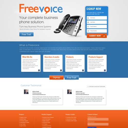 Create landing pages for a ringcentral.com compeditor Design by DzinePfect - Saibaba