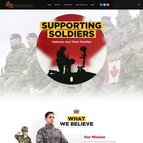 PPCLI Foundation website Diseño de OMGuys™