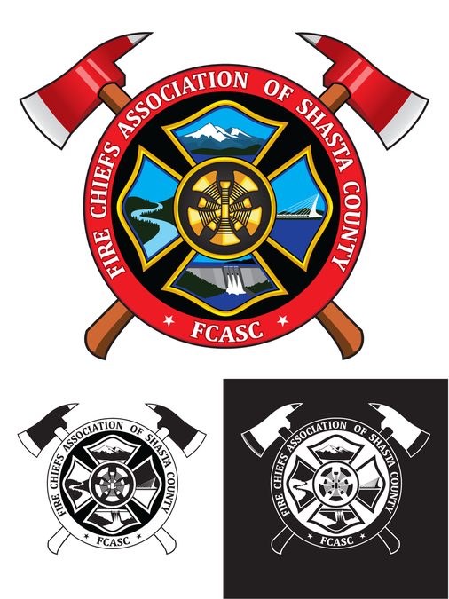 Create a new badge/logo for Fire Chiefs Association of Shasta County