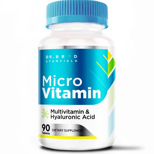 We Need a Vibrant and Scientifically-Inspired Label Design for MicroVitamin Design by agooshe