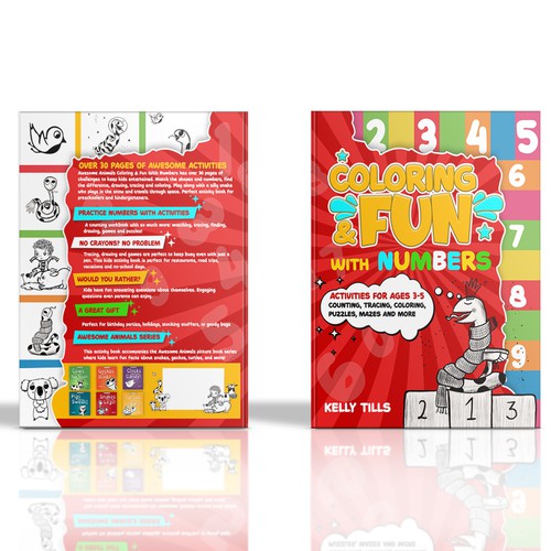 Cover design for coloring & activity book Design réalisé par Goobleense