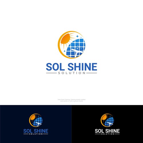 New solar panel cleaning business needing to attract customers Design by rzaltf