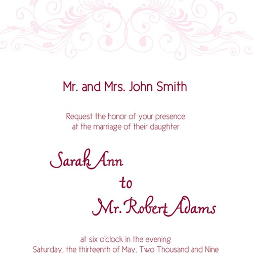 Letterpress Wedding Invitations Design por Cit