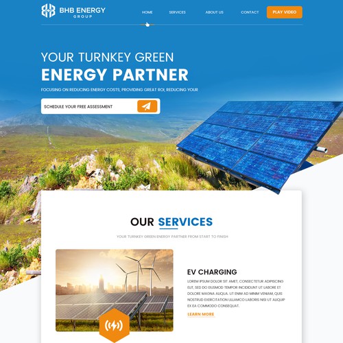 Designs | Modern Green-Energy Website Design Needed | WordPress theme ...