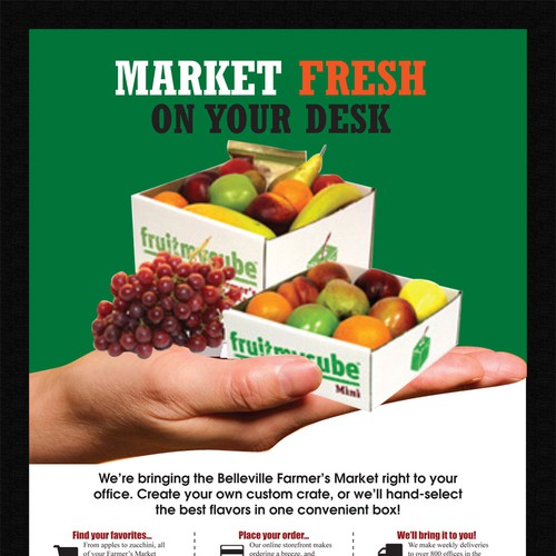 The world's only workplace fruit delivery service needs a great flyer