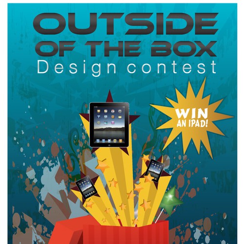 Help us create the Outside of The Box Design Contest for art students for GraduationSource.com  Design by cumabelajar