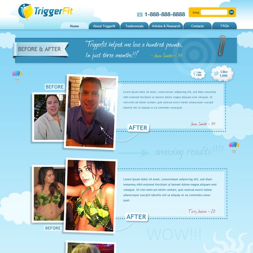 Website Design Wanted for TriggerFit! Design von Grace Andersson