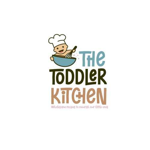 Fun logo for a food blog company focused on toddler and family nutrition and recipes. Design von meryofttheangels77