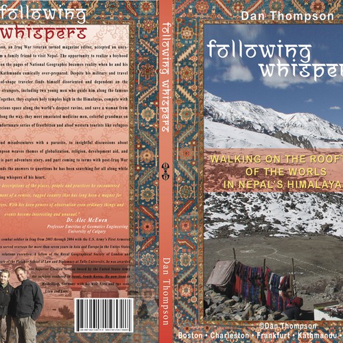 Design an exotic,  Nepal-themed travel book cover  Design by luculu