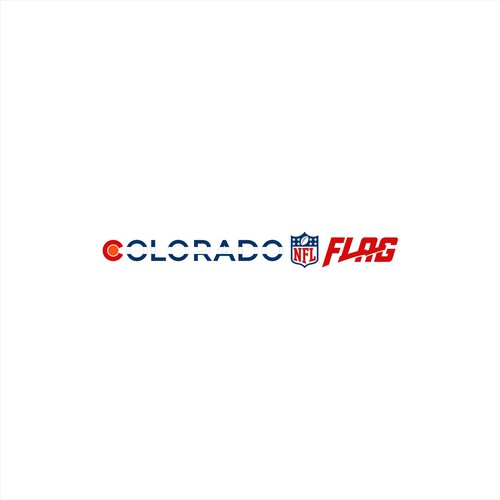 Colorado NFL Flag Logo Diseño de alayya