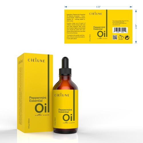 Create a Simple Brand Packaging for Pure Essential Oil Company Design by Imee008