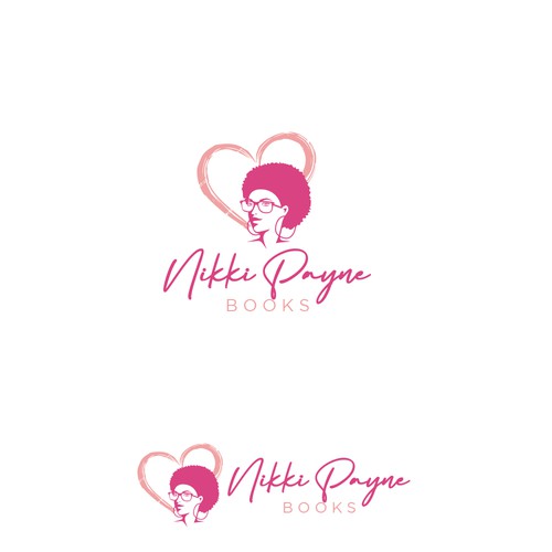 Romance author logo Design by veluys