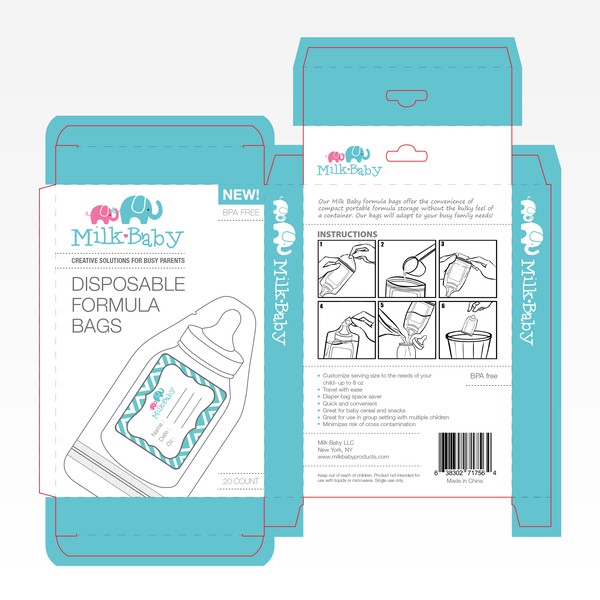 Package design with illustration of the product
