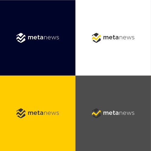 Design a logo for a web3 News platform called MetaNews Design by AD's_Idea