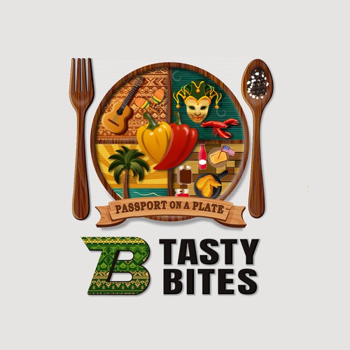 Design a Bold, Soulful Logo for Tasty Bites – Caribbean Meets Southern Comfort Design by ads1201