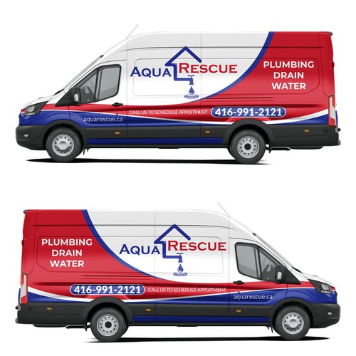 Aquarescue Van Wrap Design by adelea