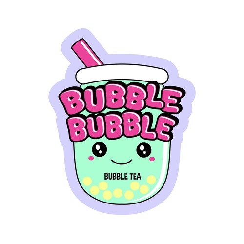BUBBLE BUBBLE, brand of Bubble tea need its logo Design by JenX Creative ✧˖°.