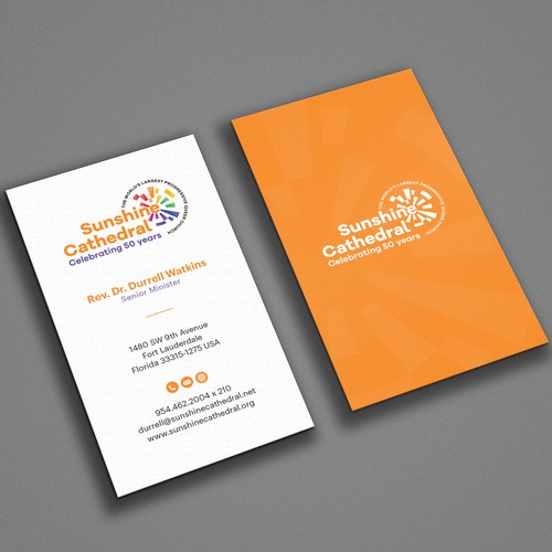 Business Card for Growing Progressing LGBTQ Church Design by AYG design