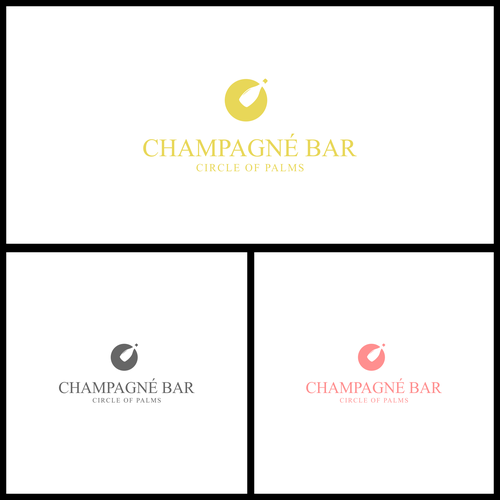 Luxury and modern Champagne Bar logo-ontwerp door Gladiator_Design