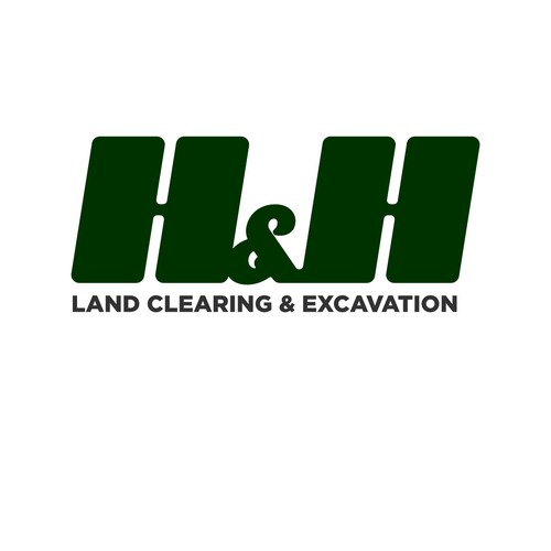 LOGO AND LETTER HEAD FOR H&H LAND CLEARING AND EXEXCAVATION Design by arkitx