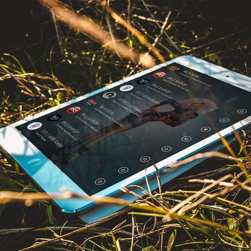 Re-Imagine Broadcast Radio - Android app re-design. Design by Blackandshadow